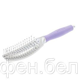 Щетка массажная для волос Olivia Garden FingerBrush FB-large изогнутая узкая