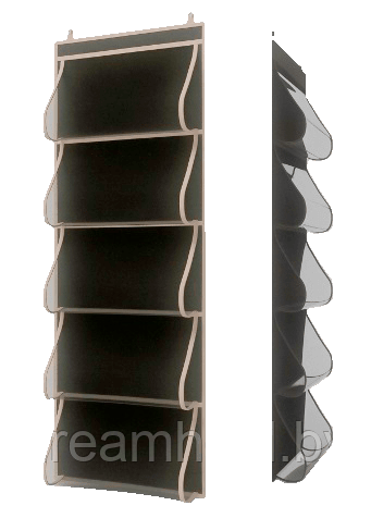 Органайзер подвесной для вещей 5 карманов (Эконом черный) - фото 1 - id-p91527992