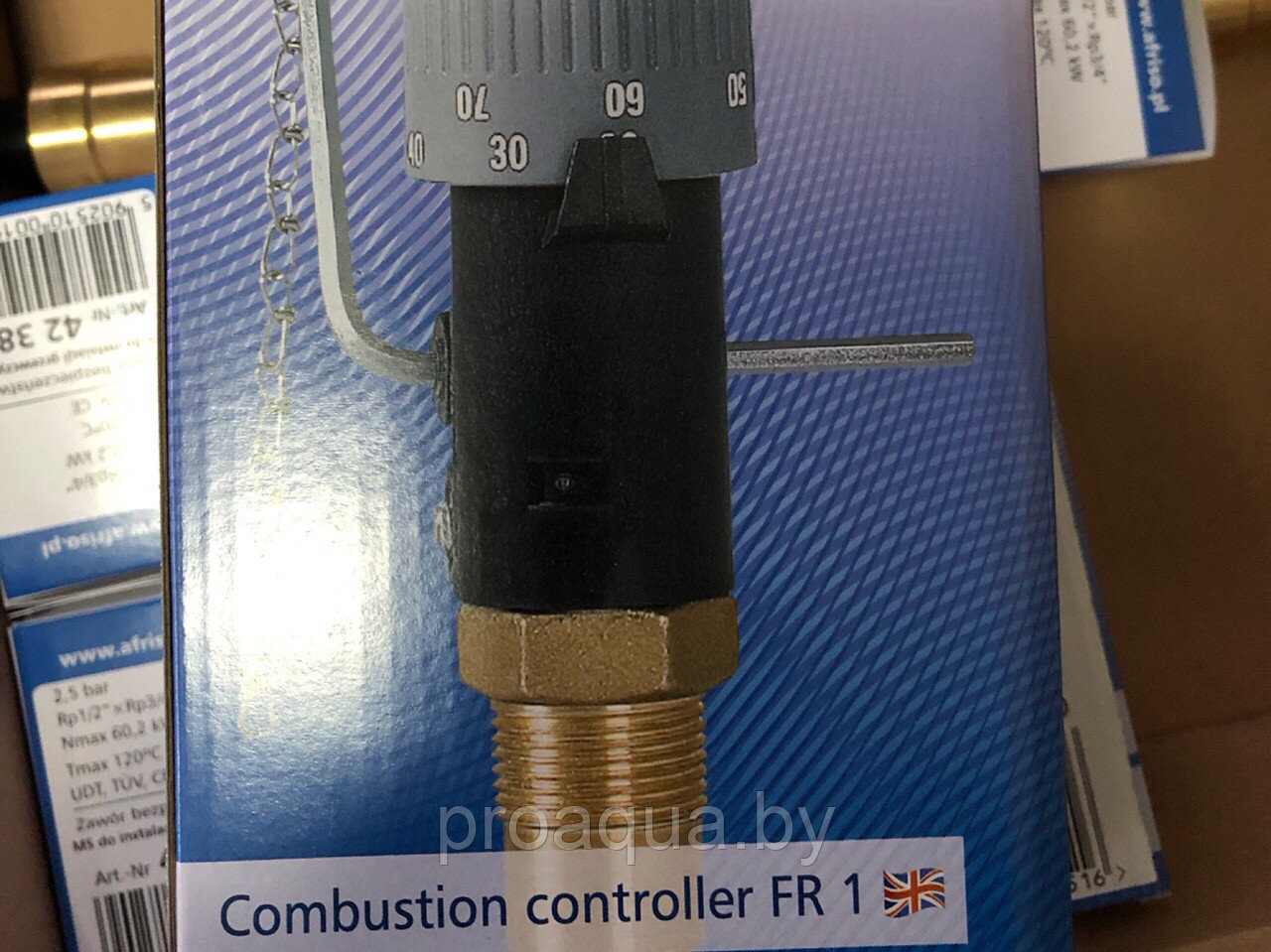 Термостатический регулятор тяги FR1 Afriso - фото 3 - id-p91612152