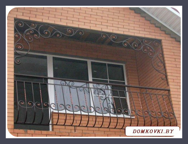 Ограждение для балконов из ковки Балконное ограждение металлическое модель 3 - фото 1 - id-p4141847