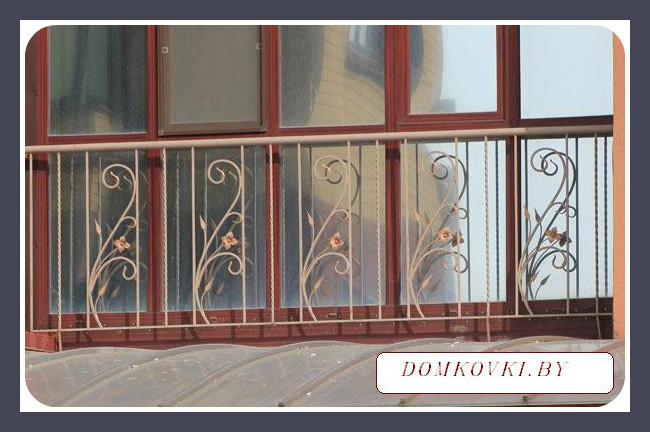 Ковка ограждений балконных Кованое ограждение для балкона, перило балконное  модель 25