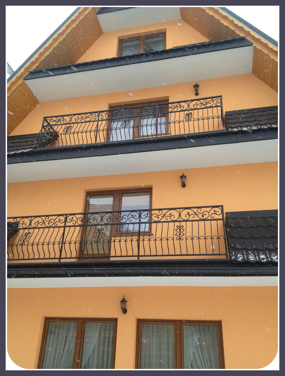 Производим кованые балконные ограждения металлические модель 53 - фото 1 - id-p5527304