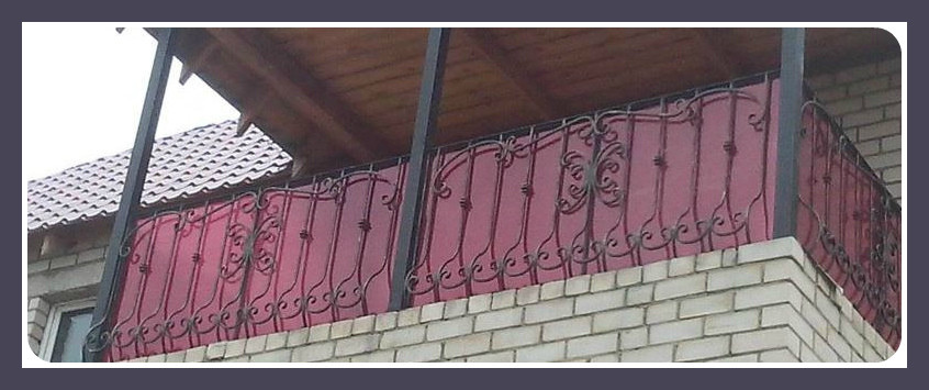 Ограждение для балкона ажурное модель 56 - фото 1 - id-p6403985