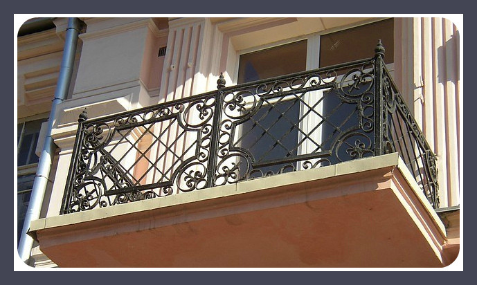 Ограждение балконное кованое модель 69 - фото 1 - id-p7108314