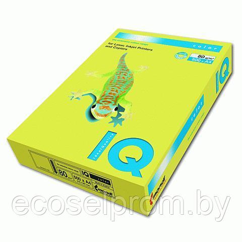 NEOGN Бумага цветная IQ COLOR, зеленый неон, 80 г/м2, А4, 500 л