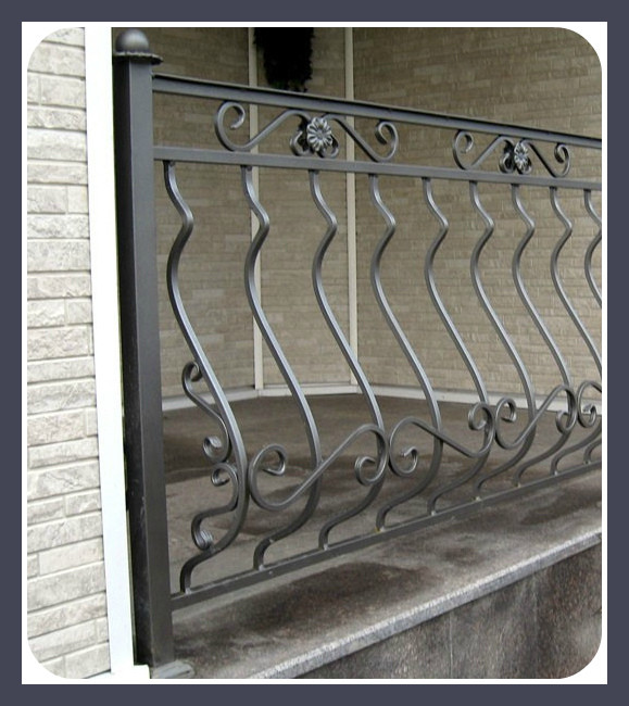 Ограждение кованое для балкона во французском стиле модель 88 - фото 1 - id-p9387038