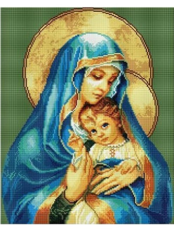 Алмазная живопись Икона Богородица 40х50 см - фото 2 - id-p91619910