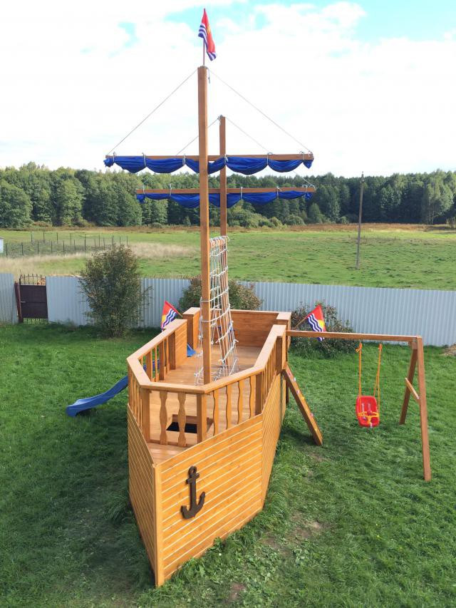Детская деревянная площадка Корабль 5, фото 1