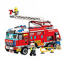 Детский конструктор Qman арт. 2807 "Пожарная машина" техника и часть , аналог Лего LEGO сити, фото 2