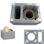 Керамический дымоход Schiedel Rondo Plus с ВЕНТБЛОКОМ Тройник 45гр. (4-10м.п.) d=от160мм, фото 2
