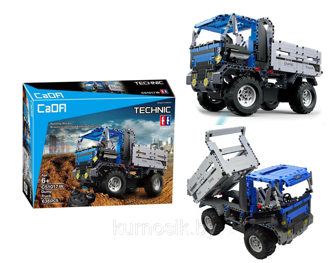 Конструктор радиоуправляемый  С51017W CaDa "Самосвал"  638 деталей