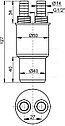 Переходная муфта HT 40/50×G1/2" AKS6 Alcaplast, фото 2