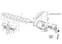 Шнек бункера горизонтальный (К) КЗК-12-0206020