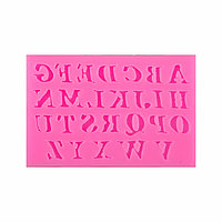 Молд силиконовый Английский алфавит (Китай, 95х65 мм)