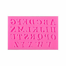 Молд силиконовый Английский алфавит (Китай, 95х65 мм)