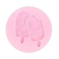 Молд силиконовый Мороженое (Китай, розовый, 67х5 мм)