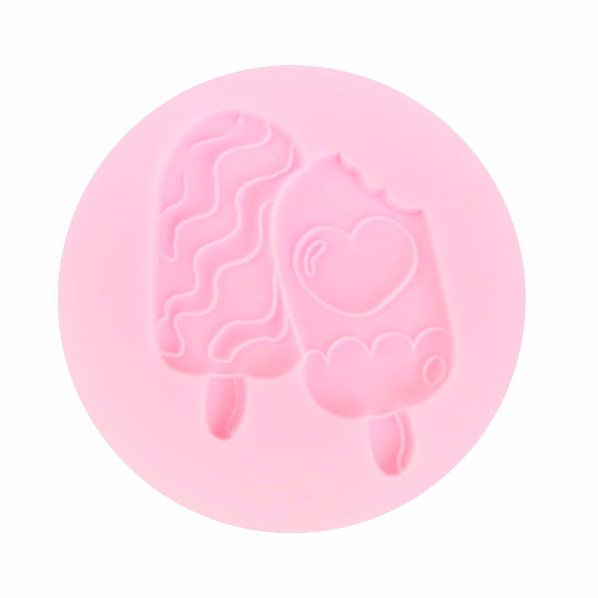 Молд силиконовый Мороженое (Китай, розовый, 67х5 мм) - фото 1 - id-p91687007