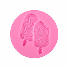 Молд силиконовый Мороженое (Китай, розовый, 68х8 мм)