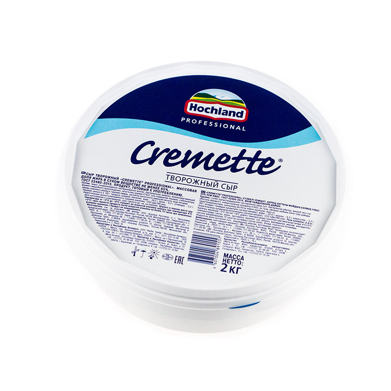 Творожный сыр Cremette Professional by Hochland ( Россия,2 кг) - фото 1 - id-p91687428