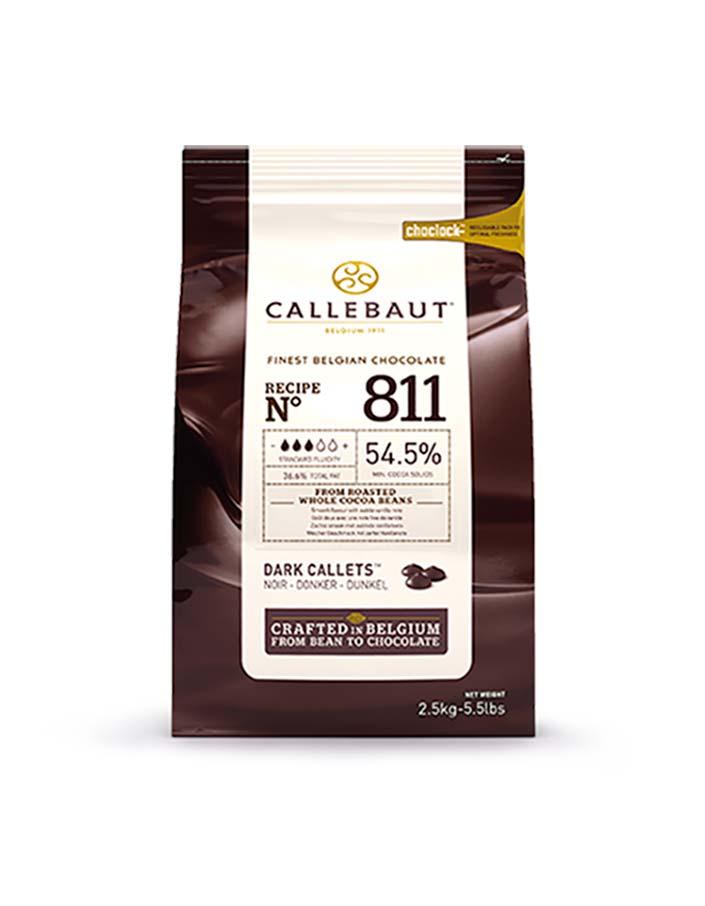 Шоколад темный Callebaut 54,5% (Бельгия, каллеты, 100 гр) - фото 1 - id-p91687447