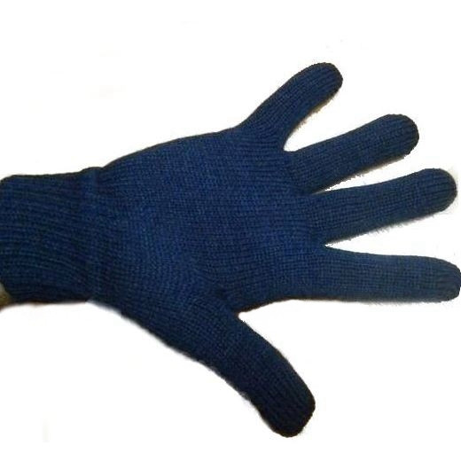 Перчатки мужские вязаные GRUBE (XL, темно-синий)