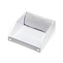 Коробка для транспортировки с прозрачной крышкой KT100 Pasticciere (Россия, белый картон, 225х225х10