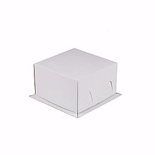 Коробка для торта эконом XW100 Pasticciere (Россия, белый картон, хром-эрзац, 170х170х90 мм)
