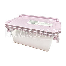 Ящик для хранения пластмассовый с крышкой (Турция, 2л, 23х15.5х10.5 см)