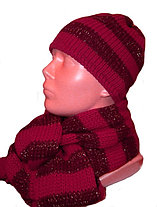 КОМПЛЕКТ ЖЕНСКИЙ LIBRA (шапка + шарф), фото 3