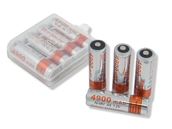 Аккумуляторная батарея (АКБ) STAR POWER 4900MAH NI-MH АА 4шт.