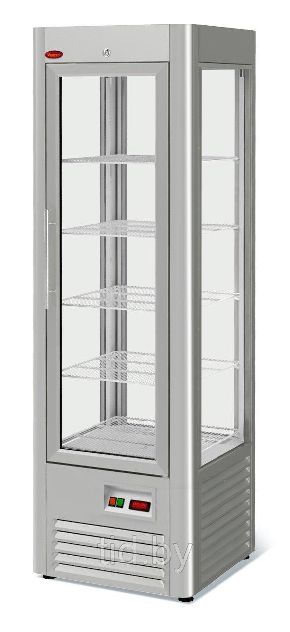 Витрина-шкаф холодильная Veneto RS-0,4 нержавейка (полки-решетки) - фото 1 - id-p60793247