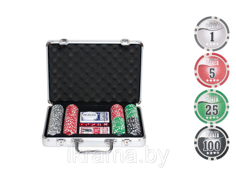 Набор для покера NUTS на 200 фишек - фото 1 - id-p91717059