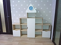 Шкаф комбинированный ДУ-ДМ-001 «Дом» (детский стеллаж), фото 1