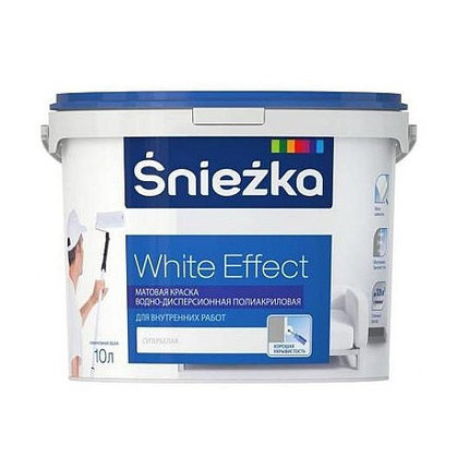 Краска водно-дисперсионная полиакриловая Sniezka White Effect, 4.2 кг, фото 2