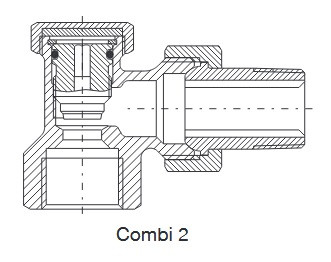 Вентиль OVENTROP Combi 2 на обратную подводку Ду15 1/2" угловой латунь - фото 4 - id-p91757458