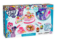 ДЕТСКИЙ ИГРОВОЙ НАБОР ТОРТ РАЗРЕЗНОЙ НА ЛИПУЧКАХ "HAPPY BIRTHDAY "LITTLE PONY 63 ЭЛЕМЕНТА