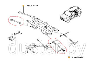 Задний поперечный рычаг (передний) Renault Duster 4WD ASAM (Румыния)