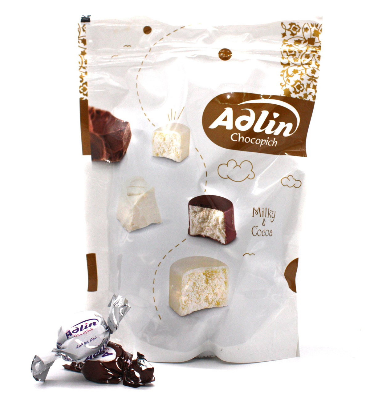 Пашмала Adlin в молочной и шоколадной глазури, 350 гр. (Иран) - фото 1 - id-p91801346