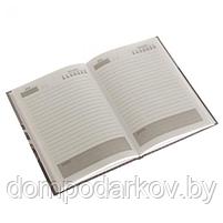 Подарочный набор "С уважением!": ежедневник, блокнот, футляр с бумажным блоком и ручка, фото 4