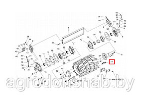 Планка резьбовая крепления ножа Гомсельмаш КВС-2-0115504