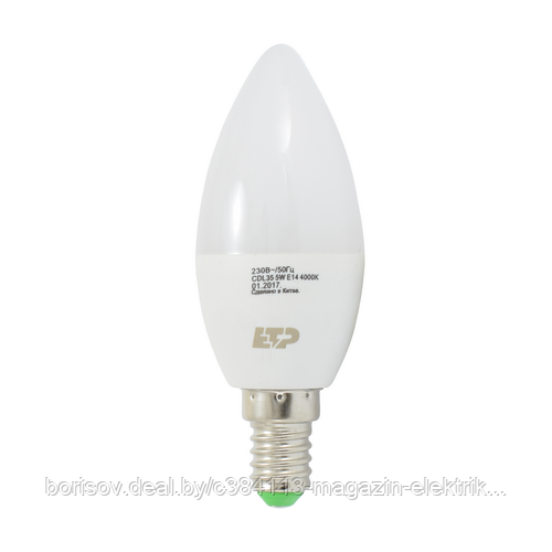Лампа светодиодная CDL35 5W Е14 6000К ETP