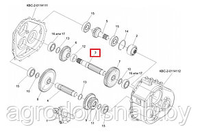 Вал коробки передач КВС-2-0114611 (КВС-2-0114601)