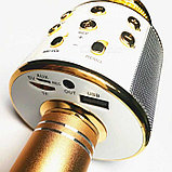 Караоке микрофон WSTER WS-858 с изменением голоса (розовое золото ), фото 7