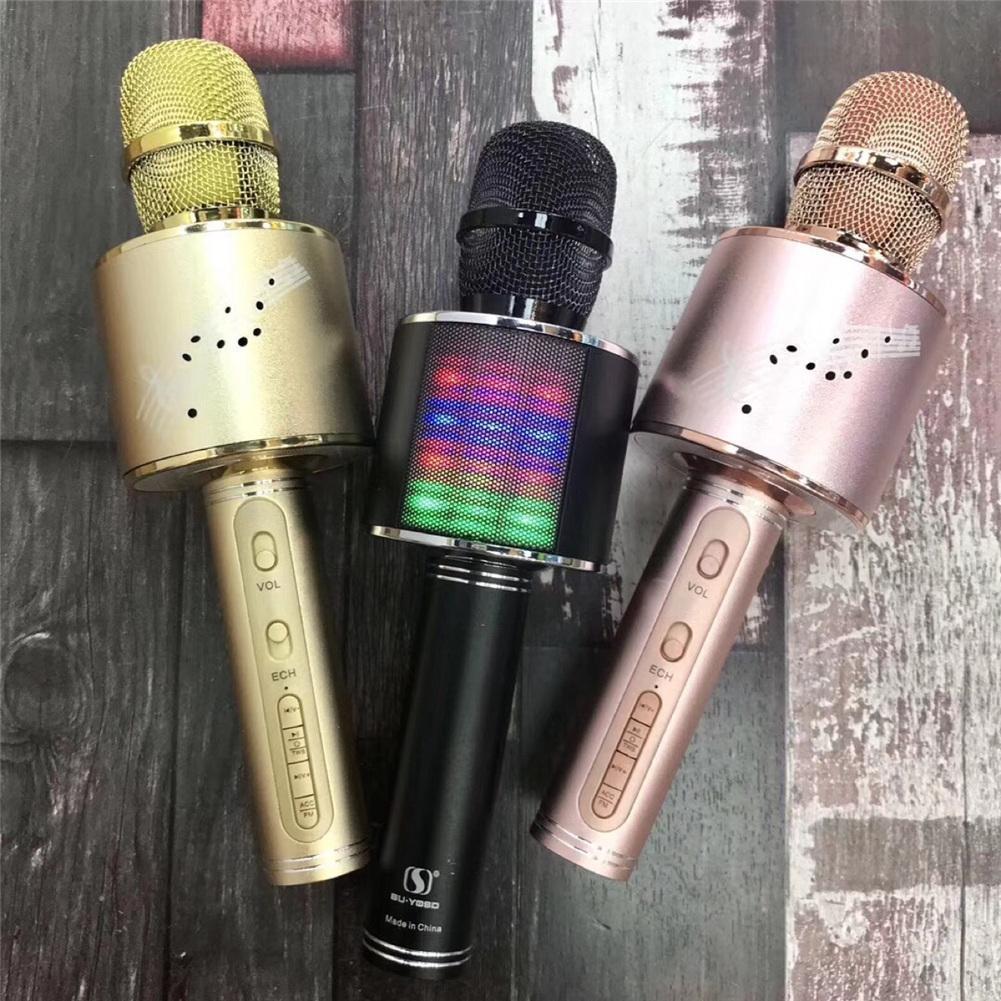 Беспроводной караоке микрофон YS-66 (розовое золото) с изменением голоса . Высокое качество звука! - фото 3 - id-p91843312