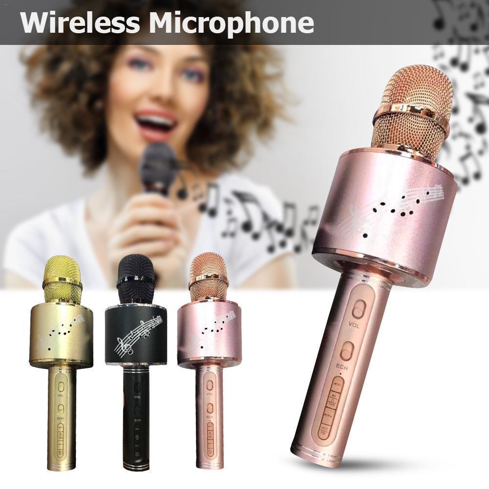 Беспроводной караоке микрофон YS-66 (розовое золото) с изменением голоса . Высокое качество звука! - фото 4 - id-p91843312