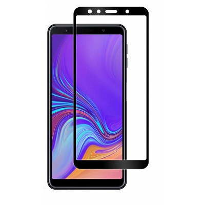 Противоударное защитное стекло Full Screen Cover 0.3mm черное для Samsung Galaxy A9 (2018) - фото 1 - id-p91839880