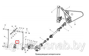 Привод ножа Гомсельмаш КИС 0216020Б