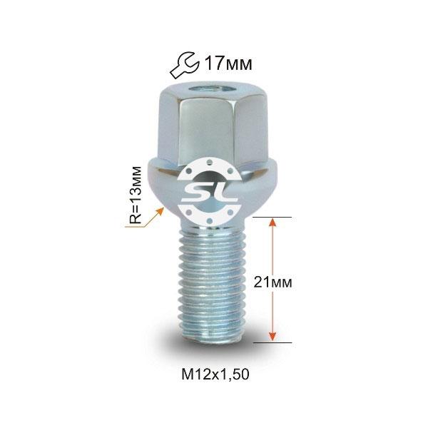 Болты колесные М12*1,5*21 сфера ключ 17 Mercedes - фото 3 - id-p91885558