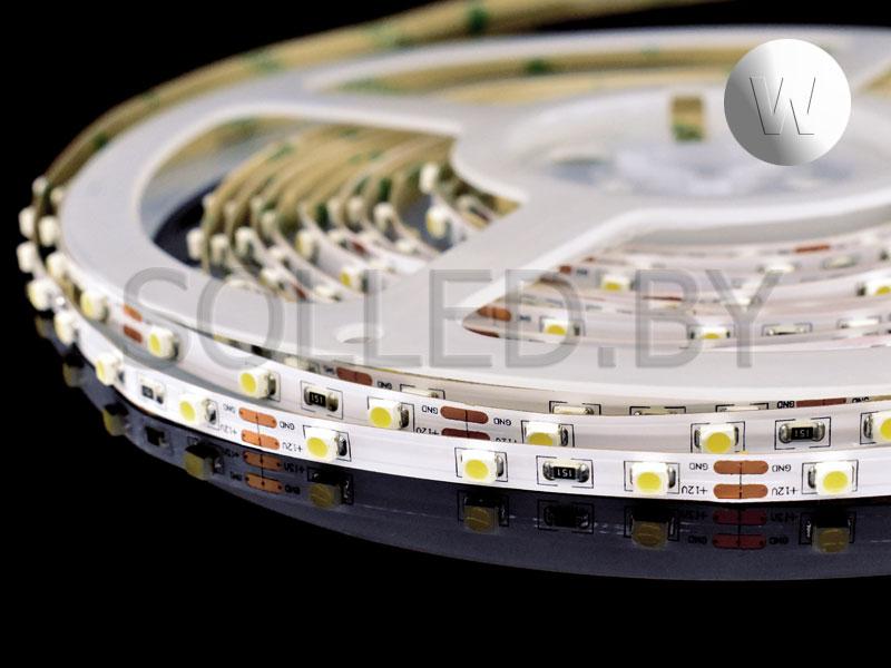 Светодиодная лента SMD 3528 60LED 4,8W 12V IP20(33) 5мм белый холодный