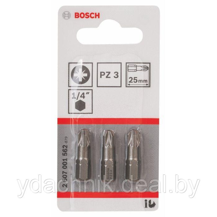 Набор бит Bosch 3 бит 25мм РZ3 ХН - фото 1 - id-p91895594